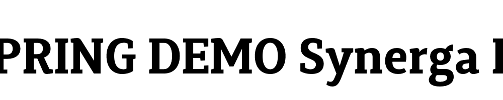  DEMO Synerga Pro Bold