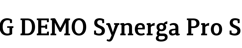  DEMO Synerga Pro SmBd Regular