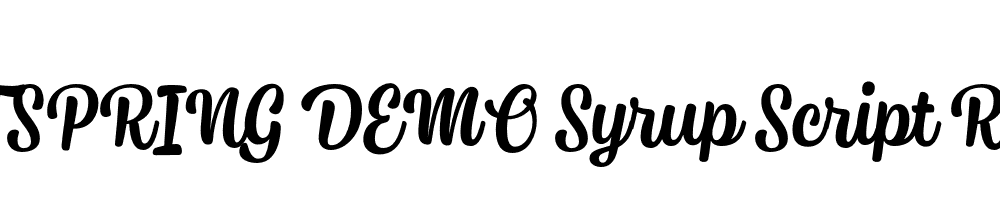  DEMO Syrup Script Regular