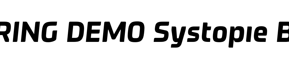  DEMO Systopie Bold Italic