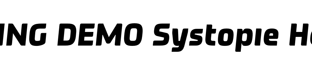  DEMO Systopie Heavy Italic