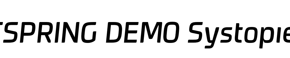  DEMO Systopie Italic