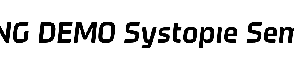  DEMO Systopie SemiBold Italic