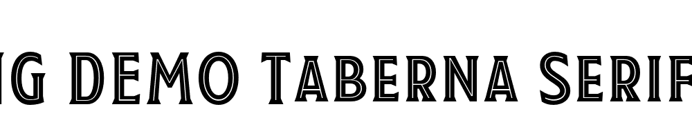  DEMO Taberna Serif In Regular