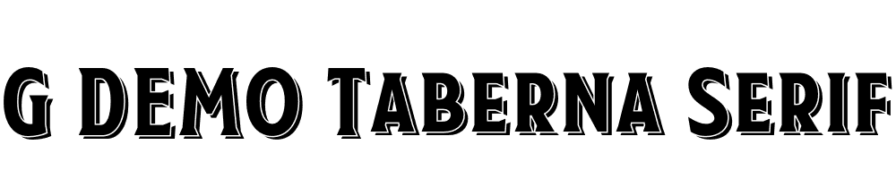  DEMO Taberna Serif Sh Regular