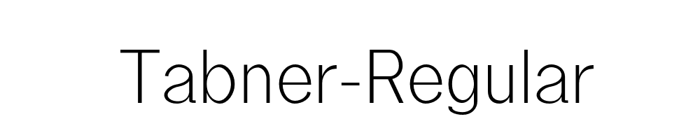 Tabner-Regular