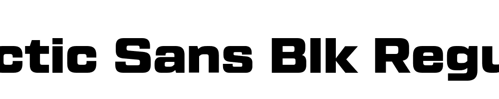 Tactic Sans Blk Regular