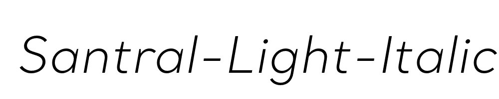 Santral-Light-Italic