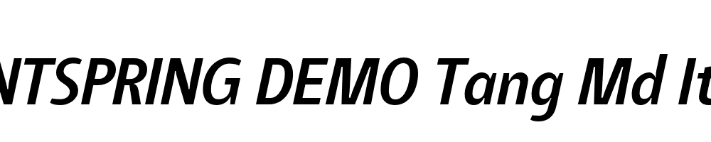  DEMO Tang Md Italic