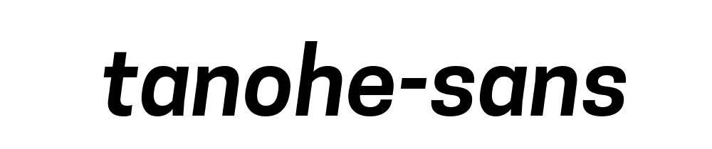 Tanohe Sans