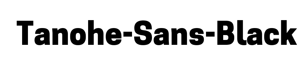 Tanohe-Sans-Black