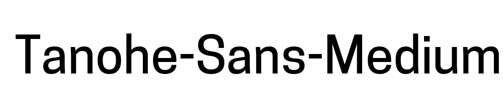 Tanohe-Sans-Medium