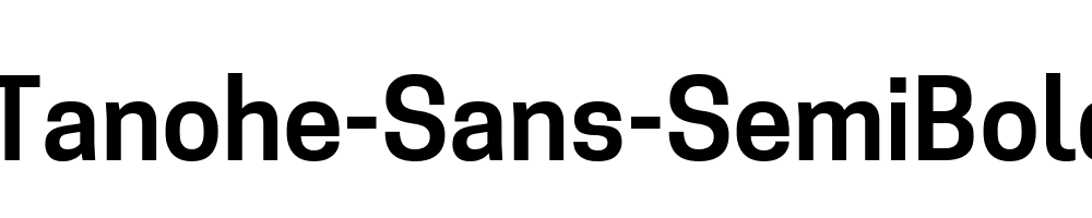 Tanohe-Sans-SemiBold