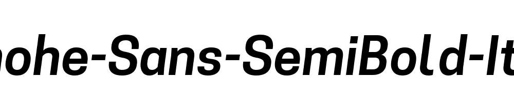 Tanohe-Sans-SemiBold-Italic