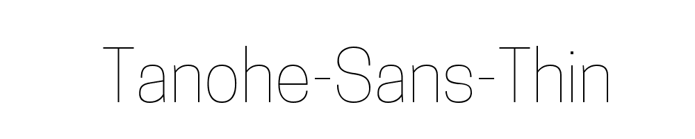 Tanohe-Sans-Thin