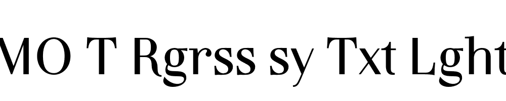 FSP DEMO T Rgrss sy Txt Lght Regular