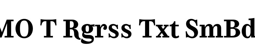 FSP DEMO T Rgrss Txt SmBd Regular