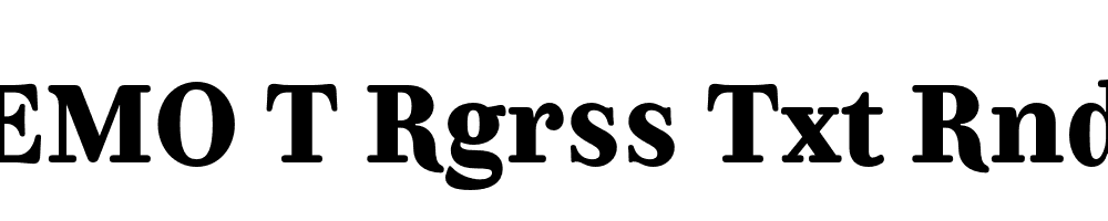 FSP DEMO T Rgrss Txt Rndd Bold