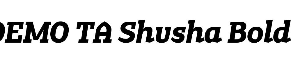 FSP DEMO TA Shusha Bold Italic