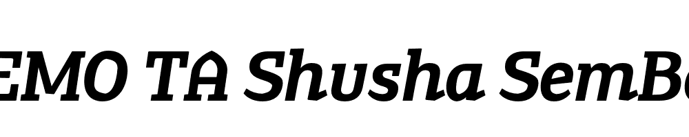 FSP DEMO TA Shusha SemBd Italic