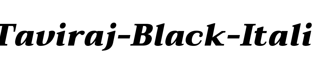 Taviraj-Black-Italic