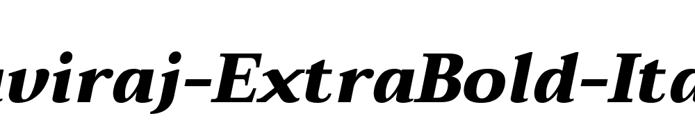 Taviraj-ExtraBold-Italic