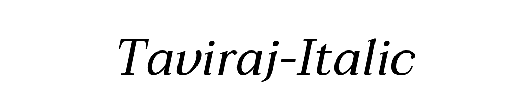 Taviraj-Italic