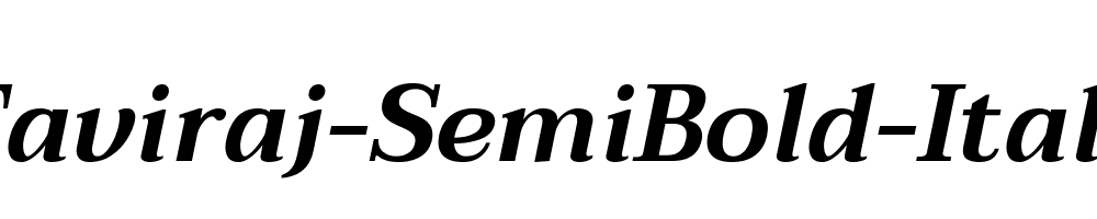 Taviraj-SemiBold-Italic