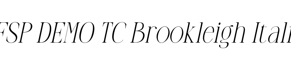 FSP DEMO TC Brookleigh Italic