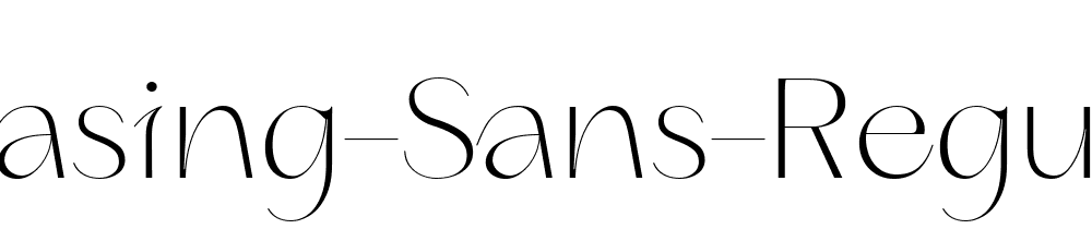 Teasing Sans Regular