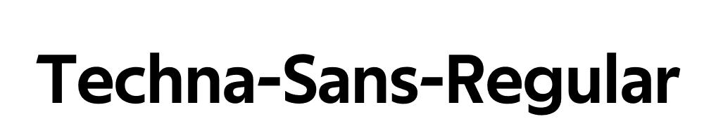 Techna-Sans-Regular