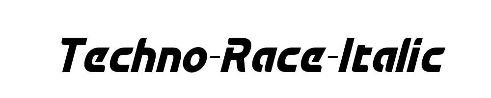 Techno-Race-Italic