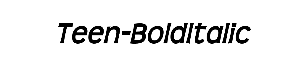 Teen-BoldItalic