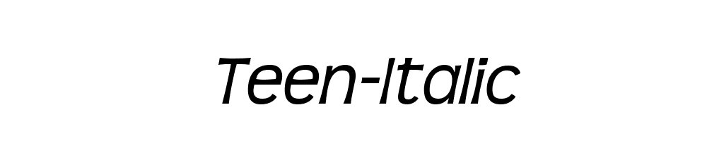 Teen-Italic