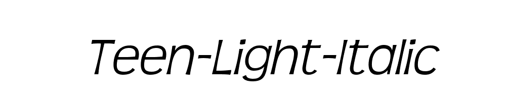 Teen-Light-Italic