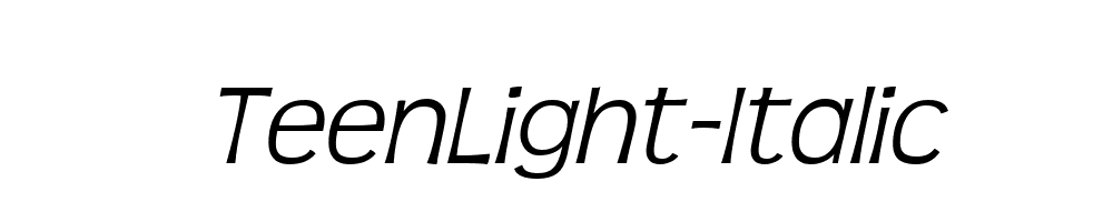 TeenLight-Italic