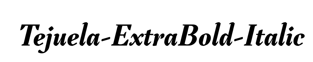 Tejuela-ExtraBold-Italic