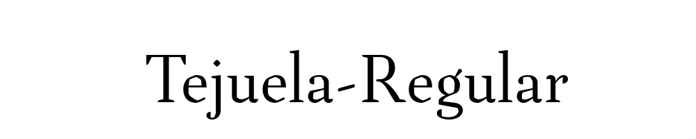 Tejuela-Regular
