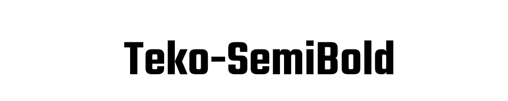 Teko-SemiBold