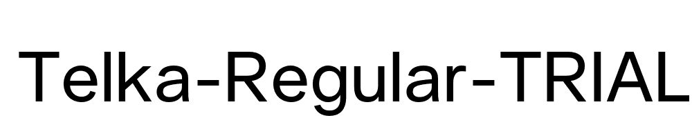 Telka-Regular-TRIAL