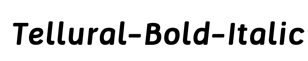 Tellural-Bold-Italic