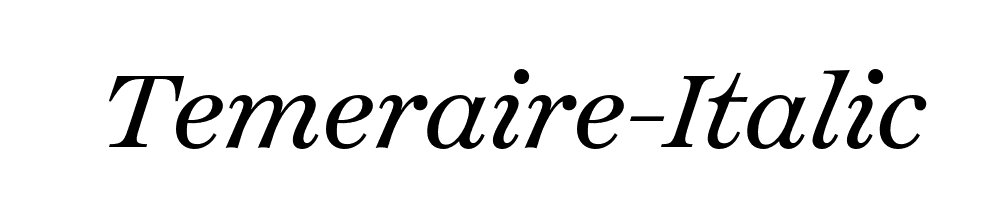 Temeraire-Italic