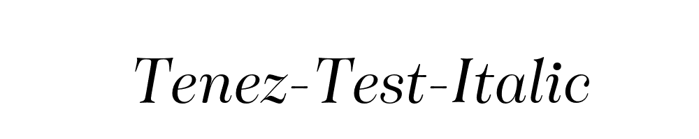 Tenez-Test-Italic