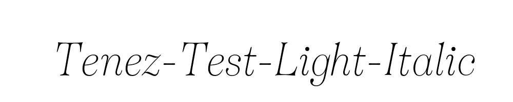 Tenez-Test-Light-Italic