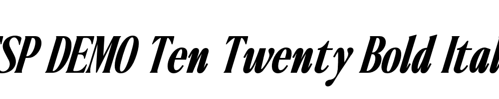 FSP DEMO Ten Twenty Bold Italic