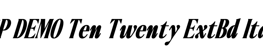 FSP DEMO Ten Twenty ExtBd Italic