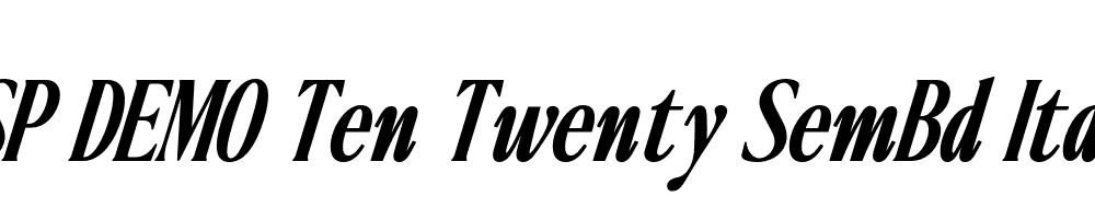 FSP DEMO Ten Twenty SemBd Italic