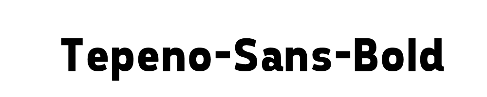 Tepeno-Sans-Bold