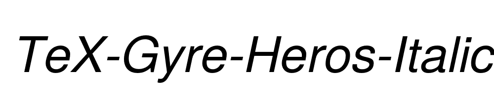 TeX-Gyre-Heros-Italic