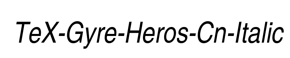 TeX-Gyre-Heros-Cn-Italic